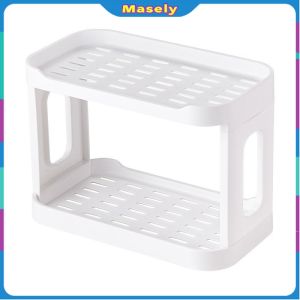 Masely 2 Layers Simple Desktop Storage Rack Shelf Table Organizer Cosmetic Jewelry Bathroom Rack