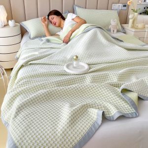 Lớp Một dệt kim cảm giác mát mẻ Máy điều hòa chăn thân thiện với da mùa hè thoáng khí mền Comforter cũng bedspread
