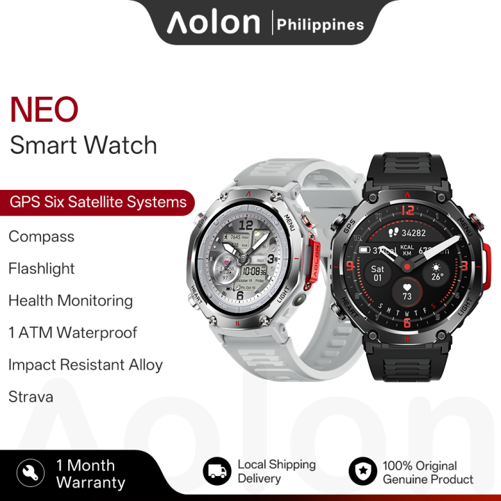 Compis System Aolon NEO Smart Watch GPS 6 Satellite Systems Compass Flashlight ...