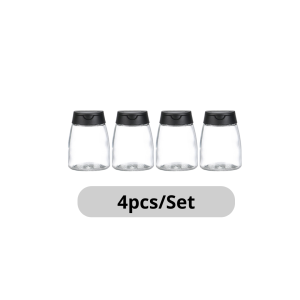 Spice Bottles with Shaker Lids Glass Spice Jars condiments airtight  glass bottle for salt & pepper Shaker Container Set Fits in HomeKitchen4pcs/Set.