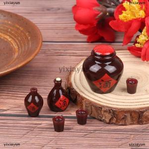 [COD] yixiayun 4Pcs/Set DollsHouse Miniature Simulation Wine Bottle Model DIY Accessories