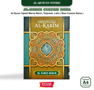Alquran Custom Nama Ukuran Besar 30 Juz Lengkap Tajwid Warna Warni Al Quran AlKarim Terjemahan Latin
