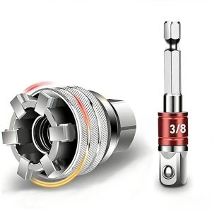 Socket Wrench Set Universal Grip Ratchet Multi Size Chrome Vanadium Steel Adjustable Tightening Tool Car Garage DIY Repair