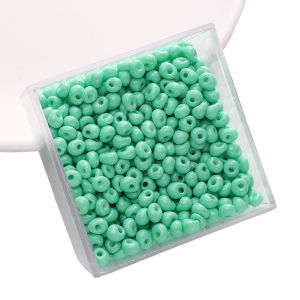 100Pcs 5x5mm High Quality Solid Colorful Water Drop Shaped Glass Beads for Earring Necklace Bracelet DIY Jewelry Making Beads