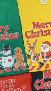 FASHIONABLE T-SHIRTS MERRY CHRISTMAS READY STOCK T-SHIRTS COMFORTABLE T-SHIRTS (2Y-14Y & XS-5XL)