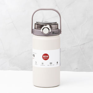 TERMOS TUMBLER HANDLE JUMBO STAINLESS STEEL VACUUM INSULATED 1000ML / BOTOL MINUM STAINLESS SUS 304