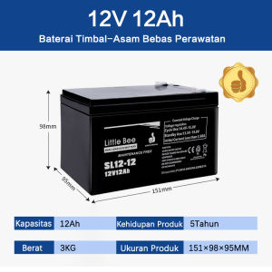 Aki Kering Motor Murah AKI-12V12AH HITAM AKI KERING6 Volt 12 Ah UNTUK MENYUPLAI ARUS LISTRIK12V12AH Aki Kering UPS Aki Sepeda Listrik Baterai Panel Surya Aki 12 Volt 50 Ampere Aki Motor