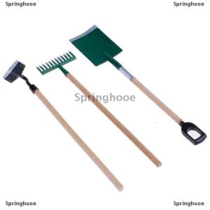 [COD] Springhooe 3psc Set Metal Garden Spade Rake Tools For Dolls House Miniatures Accessories