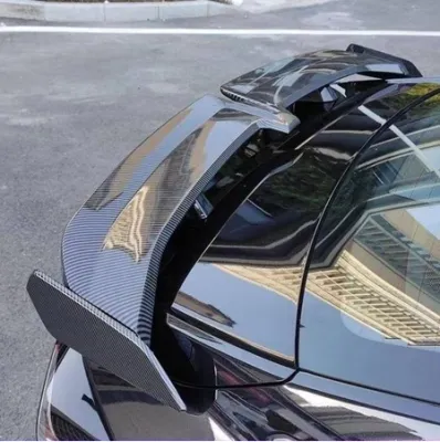 GT WING SPOILER SEDAN 140CM CAR TAIL WING Aluminum Rear Powder Coated Aerodynamics Design CAR TAIL WING Car Racing GT Spoiler