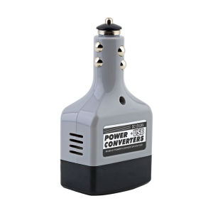 438178 ZXC Car Mobile Converter Inverter Adapter DC 12V 24V to AC 220V Charger Power+USB