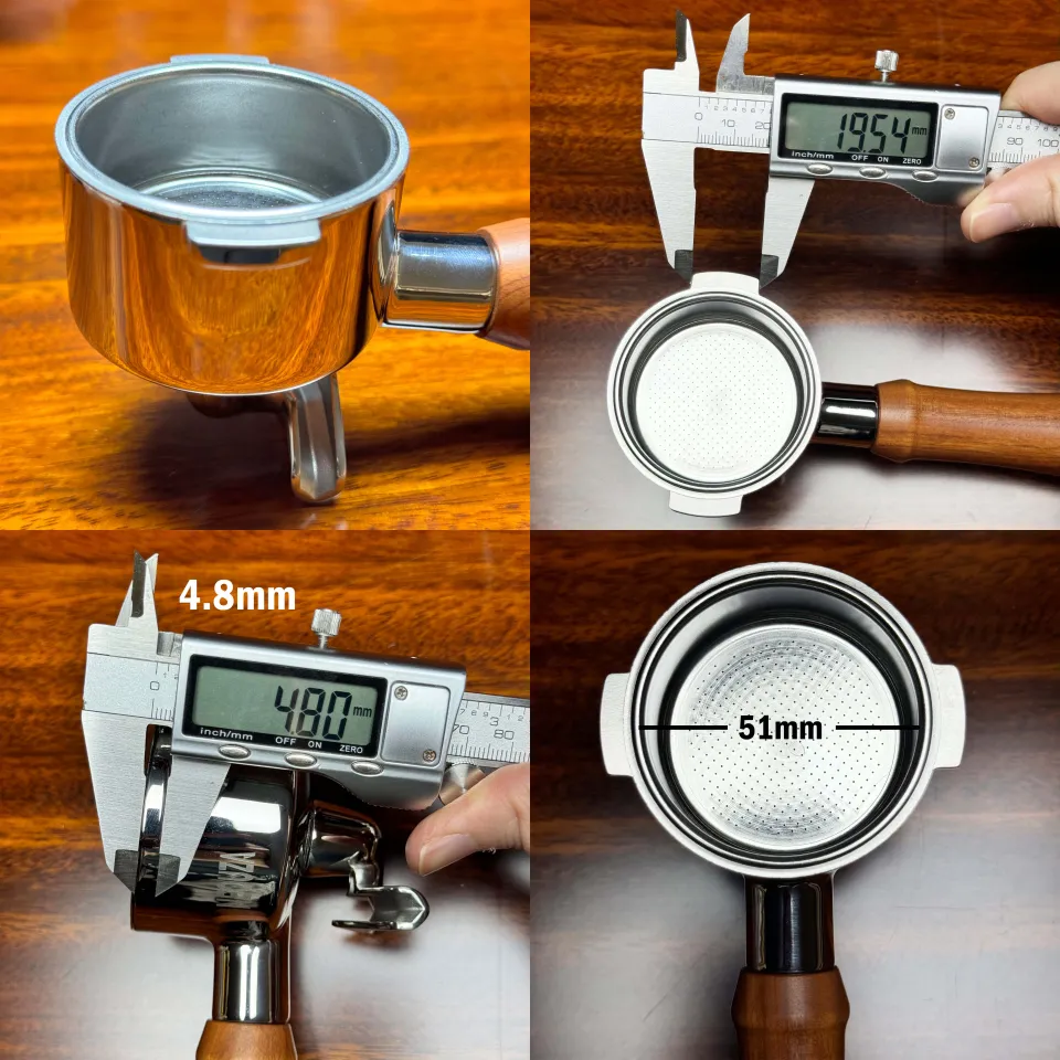 NEOUZA 51mm 2Ears Portafilter Compatible DeLonghi BCO420BCO430