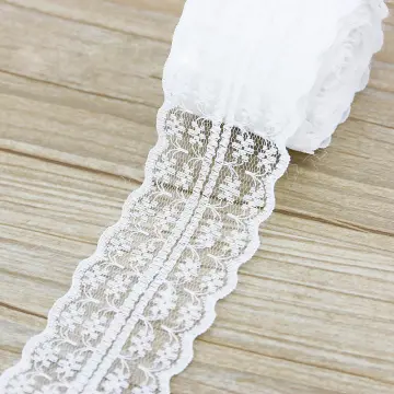 White lace ribbon roll discount