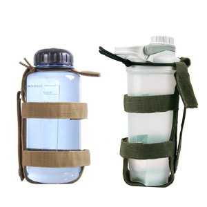 Chiến thuật Túi Chai đựng nước không thấm nước Molle chai chủ túi có thể điều chỉnh vải vật đựng chai nước Túi với dây rút