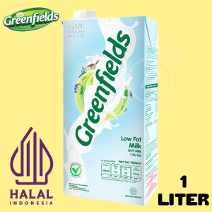 SUSU GREENFIELDS UHT LOW FAT MILK 1 LITER FUN CORNER DENGAN PAKING AMAN