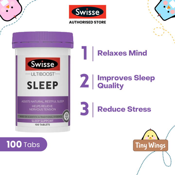 AUTHORIZED STORE Swisse Ultiboost Sleep 100 Tabs -TinyWings.SG | Lazada ...