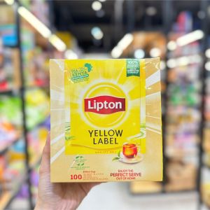 [Hộp 100 Gói] Trà Đen Túi Lọc LIPTON Nhãn Vàng Hà Lan/Ba Lan Đậm Trà Thư Giãn - Trà Lipton Nhãn Vàng có nhiều chất chống oxy hóa. Đặc biệt hương vị của loại trà này đậm hơn so với các giống trà khác.