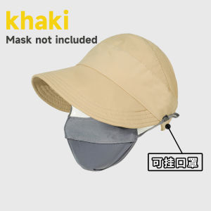 ⭐🇸🇬 READY STOCK Outdoor Anti UV Sunshade Hat Hanging Mask Ponytail Empty Top Hat Women Travel Duck Tongue Baseball Caps
