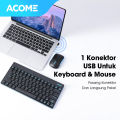 Acome Keyboard & Mouse Wireless Portable Garansi Resmi 1 Tahun AKM2000. 