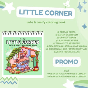 Little Corner Coco Wyo Coloring Book Cute And Comfy Buku Mewarnai Untuk Anak Dan Dewasa Kertas Super Tebal