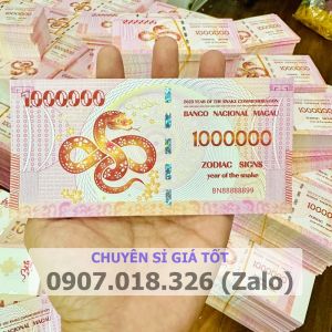 Sỉ Combo 15 - 100 Tờ Tiền Con Rắn Macao 1 Triệu Lì Xì Tết ẤT TỴ 2025 Lưu Niệm - Phong Thuỷ May Mắn-Có Bảo An  Siêu Rẻ