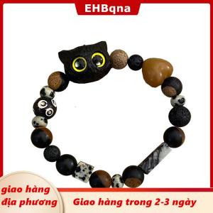 [COD] EHBqna 3PF Ship within 24 hours New Dễ Thương Nhỏ Màu Đen Mèo Vòng Đeo Tay Cho Phụ Nữ Người Đàn Ông Thời Trang Vui Phim Hoạt Hình Động Vật Đính Cườm Vòng Đeo Tay Hợp Thời Trang Vài Người Bạn Đồ Trang Sức Quà Tặng
