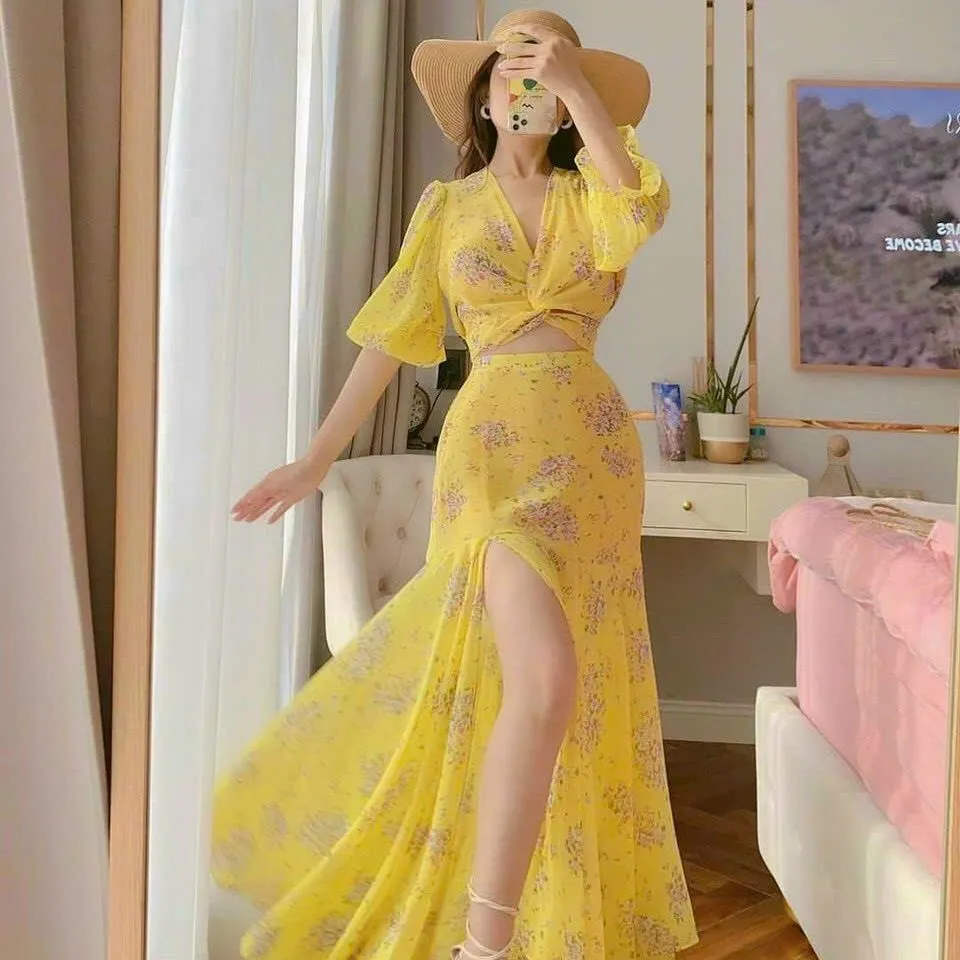 Váy bầu đầm bầu thiết kế váy bầu xuông kẻ cầu vồng siêu hót 2023 | Lazada.vn