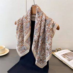 PAZNUL 6565cm Square Scarfs Warm Lightweight Bandana Wraps Fashion Soft Cotton Headscarf Spring Autumn