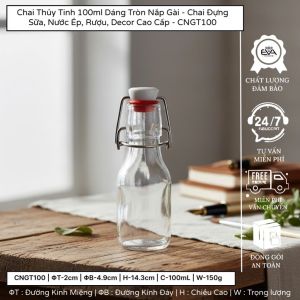 Hũ Thủy Tinh Nắp Cài HNG500 500ml Đựng Gia Vị Thực Phẩm Đồ Ngâm Kín Khí Cao Cấp