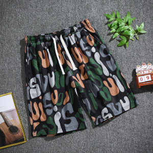 DH HOME กางเกงขาสั้นแฟชั่นน่ารัก สามารถสวมใส่ได้ทั้งชายหญิง QC-DK8021 ลวดลายสมัยใหม่ใส่สบาย บางเบาไม่ร้อน