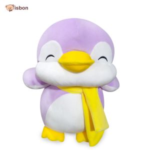 boneka pinguin syal grey warna abu-abu untuk kado natal dan hadiah ulang tahun musim dingin bahan premium lulus SNI-istana boneka