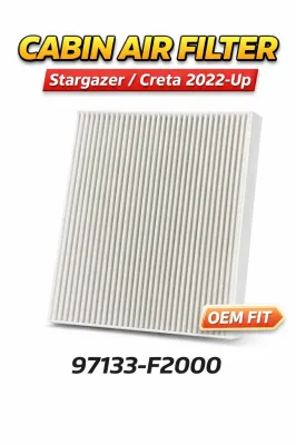 Cabin Air Filter for Stargazer / Creta 2022-Up OEM Fit 97133-F2000