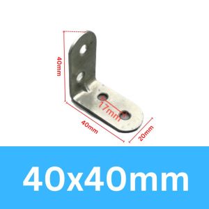 【Ready Stock】Stainless Steel Corner Code Thickened Fasteners 90 Degree Right Angle Holder Triangle Shelf Support Furniture Connection