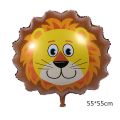 IVY Animal Head Theme Balloon Foil Helium Cute Balloons Jungle Party Balloon Baby Shower Birthday. 