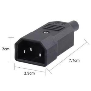 Soket Konektor Power Komputer Socket C14 C13 Male Female AC 220V 10A Colokan Kabel Power PSU UPS PC