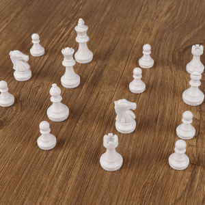 LngBo 1Set 32Pcs Chess Set Plastic Ps For Adults Travel Chess Pieces Games Kids Toys