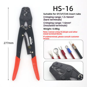 Ratchet Terminal Crimper Crimping Pliers AWG 10-22 Insulated Terminal Electrical Crimp Tool