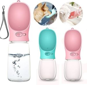 Leak Proof Portable Puppy Water Dispenser with Drinking Feeder