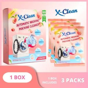 X-Clean Washing Machine Cleaner Power 99% Antibacterial Descaler Deep Cleaning Remove Odor & Dirt