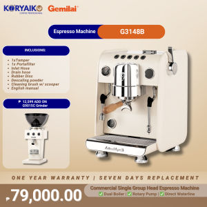 Gemilai G3148B Multi-Use Espresso Machine Dual Boiler Rotary Pump for Commercial Use