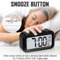 (SG STOCK) Battery Alarm Clock Operated LCD Display Digital Smart Small Snooze Temperature/Many colors/Easy to use. 
