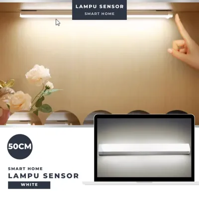 Lampu Sensor Gerak Magnetic Motion Sensor Lampu Stick Panjang LED/Lampu Tidur LED Tombol Multifungsi Lampu Belajar Lampu