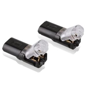 10pcs 2p quick connector cable clamp terminal block 2 way easy fit for LED strip spring connector wire with no welding no screws