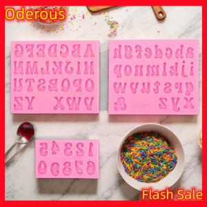 Oderous 3D Letter Number Silicone Fondant Molds Chocolate Cake Molds Cake Decorating DIY Tools Jelly Cookies Baking Printing Mould