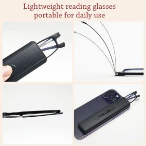 NOBLEE Folding Anti-Blue Light Reading Glasses Blue Ray Blocking Portable Presbyopic Eyewear Comfortable With Glasses Bag Hyperopia Glasses for Men Women