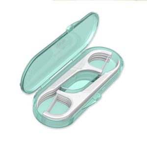 FOUNDTWO 10 Pcs/box Mini Bộ Tăm Xỉa Răng Chống bụi Nhựa Dụng cụ lấy chỉ nha khoa Ốp lưng Chăm sóc răng Tăm xỉa răng Du lịch gia đình