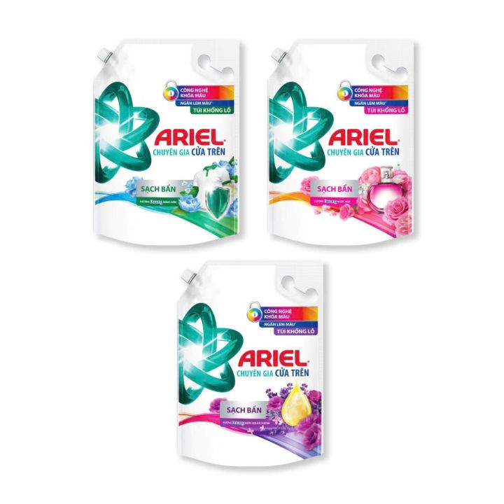 Nước Giặt ARIEL Chuyên Gia Cửa Trên Ngăn Lem Màu Hương Downy Nắng Sớm ...