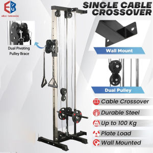 Singel cable crossover alat angkat beban alat olahraga fitnes Home Gym Functional Trainer