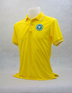 🔥Sale ลดแรง🔥สีเหลือง เสื้อโปโล กระทรวงสาธารณสุข (ชาย/หญิง) ผ้าเกรดแบรนด์เนม นุ่มลื่นใส่สบาย