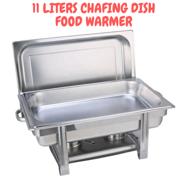 Naisha Chafing Dish 11 L Food Warmer Buffet Stainless Steel Square