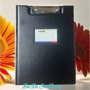 Bìa trình ký da hai mặt A4 màu đen đậm chất phong cách cho cá nhân cơ quan và doanh nghiệp